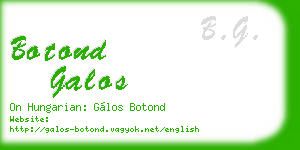 botond galos business card