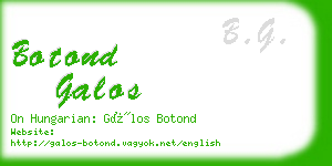 botond galos business card